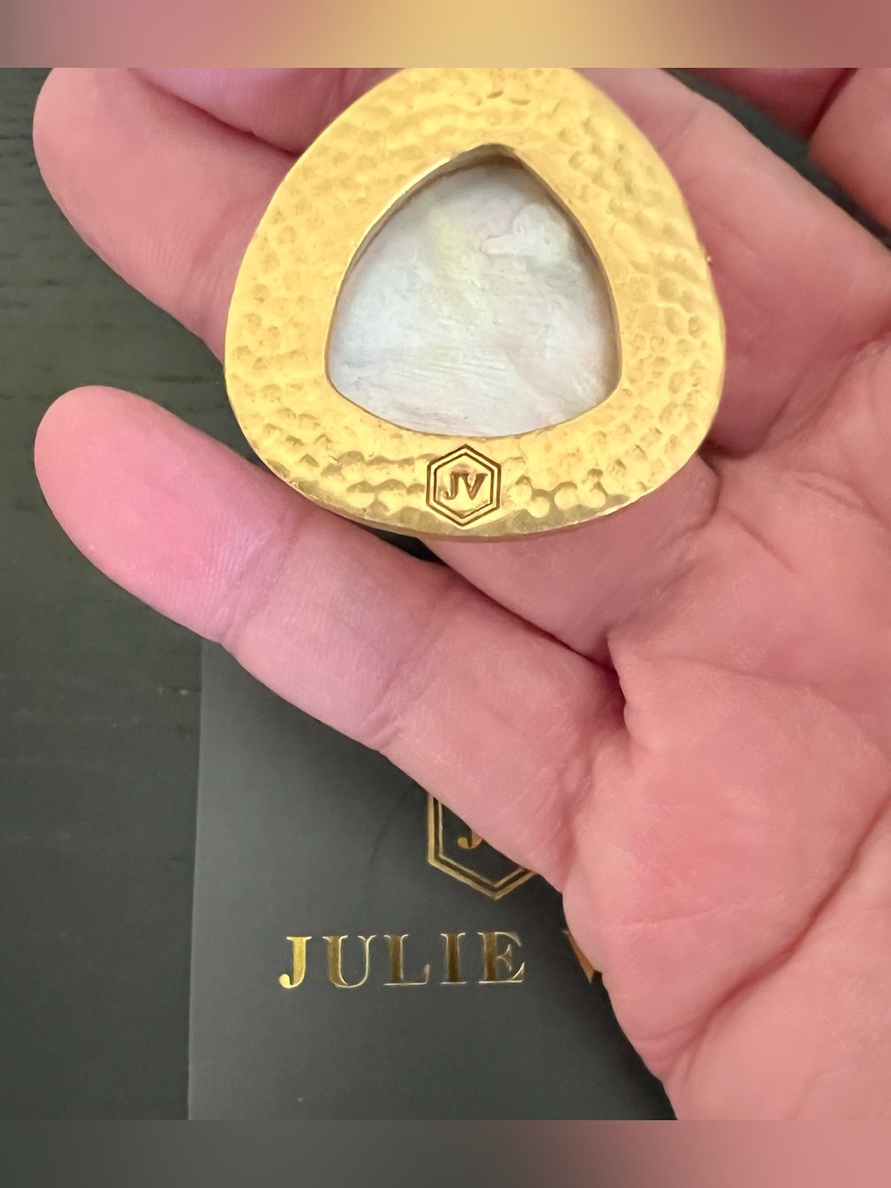 NWOT Julie Vos Pink Pendant Necklace - Picture 5 of 5